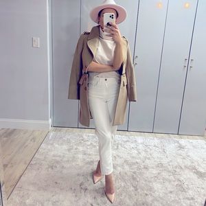 Wool blend coat/jacket with detachable bottom XS